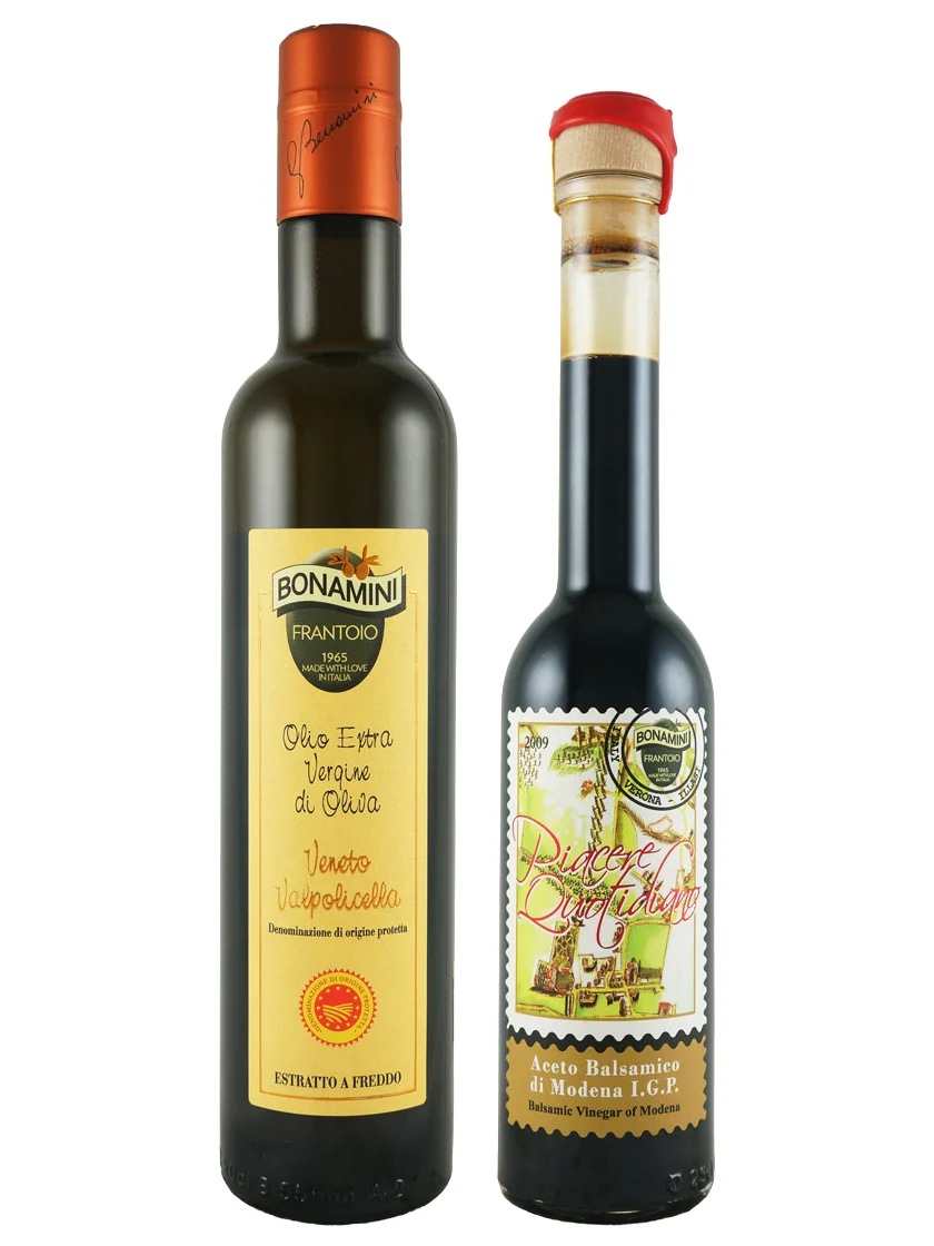 Frantoio Bonamini Olive Oil & Balsamic Vinegar Premium Duo